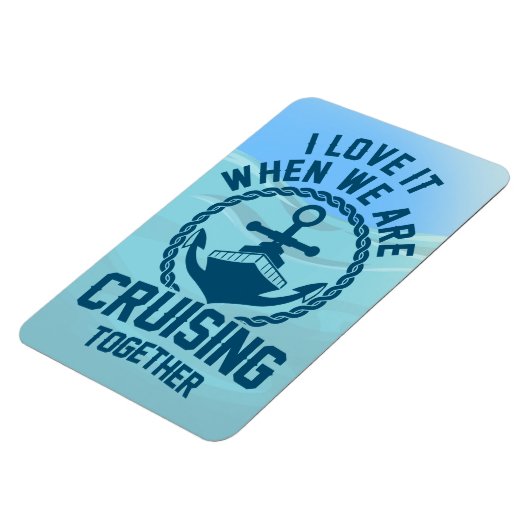 Ich Liebe es, wenn wir gemeinsam reisen - Tür Magnet (Linke Seite)