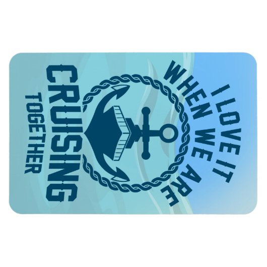 Ich Liebe es, wenn wir gemeinsam reisen - Tür Magnet (Horizontal)