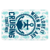 Ich Liebe es, wenn wir gemeinsam reisen - Tür Magnet (Horizontal)