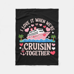 Ich liebe es, wenn wir zusammen cruisen Shirt Crui Fleecedecke