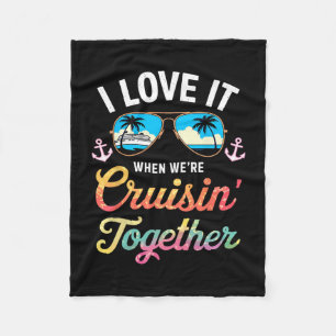 Ich liebe es, wenn wir zusammen cruisen T-Shirt Fa Fleecedecke