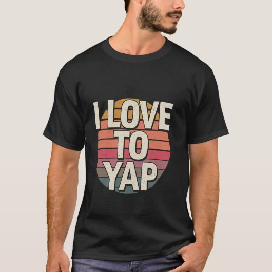 Ich liebe es zu quatschen Gesellige extrovertierte T-Shirt (Vorderseite)