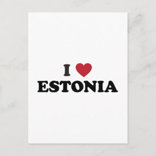 Ich liebe Estland Postkarte