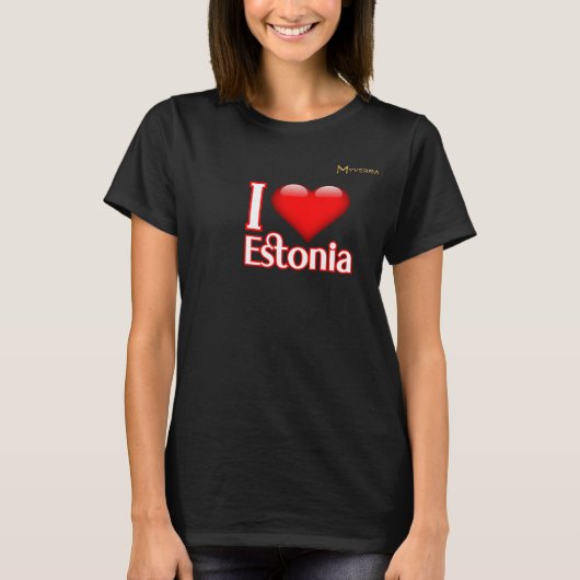 Ich liebe Estland T-Shirt (Vorderseite)