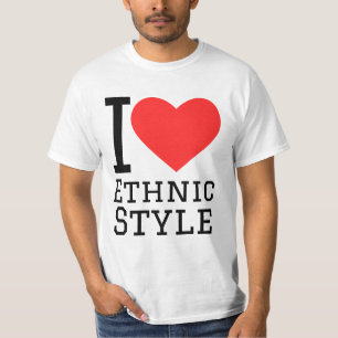 Ich liebe ethnischen Stil T-Shirt