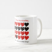 Ich LIEBE EUCH 24 Stunden am Tag Kaffeetasse (VorderseiteRechts)