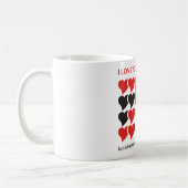Ich LIEBE EUCH 24 Stunden am Tag Kaffeetasse (Links)