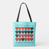 ICH LIEBE EUCH 24 STUNDEN ... TASCHE (Rückseite)