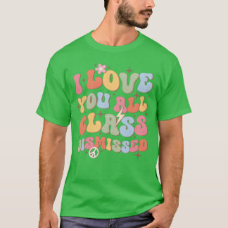 Ich liebe euch alle Klasse Entlassen Backo Schulfr T-Shirt