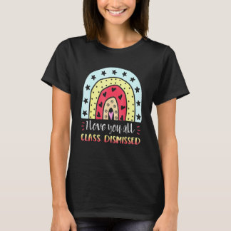 Ich liebe euch alle Klasse Entlassen Lehrer Sommer T-Shirt