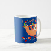 ICH LIEBE EUCH EIN LANGSAMER, lustiger Valentinsta Kaffeetasse (VorderseiteRechts)