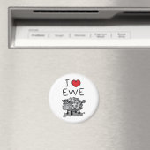 Ich Liebe Ewe! Valentinstag Magnet (In Situ (Geschirrspüler))