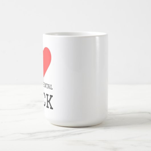 Ich Liebe experimentelles Gestein Kaffeetasse (Mittel)