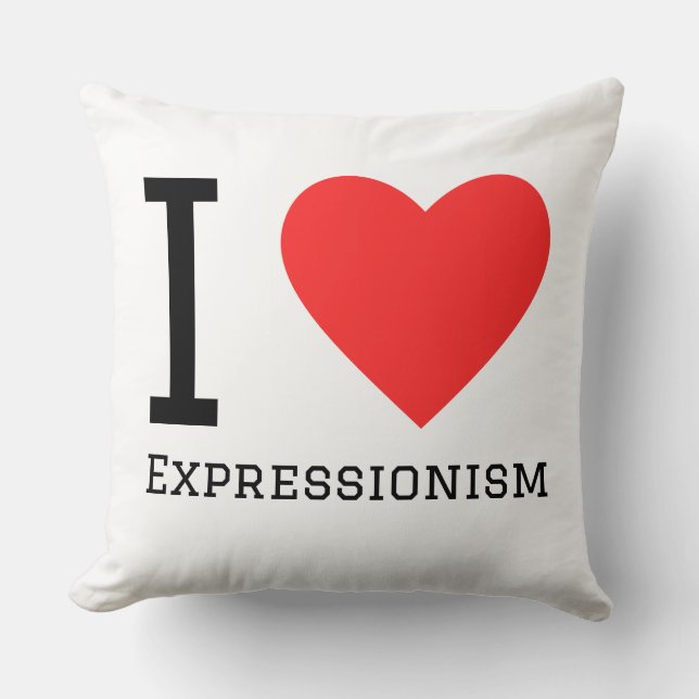 Ich liebe Expressionismus  Kissen (Vorderseite)