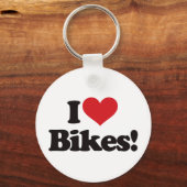 Ich Liebe Fahrräder! Schlüsselanhänger (Vorderseite)