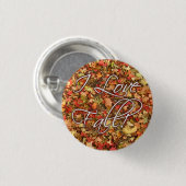 "Ich Liebe-Fall" verlasse Knopf Button (Vorne & Hinten)