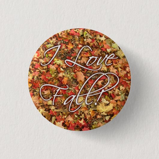 "Ich Liebe-Fall" verlasse Knopf Button (Vorderseite)