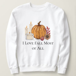 Ich Liebe fallen die meisten Pumpkin-Blume Sweatshirt