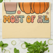 Ich Liebe fällt am meisten - Herbstpumpen Geschirrtuch (Gefaltet)