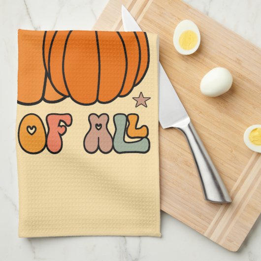 Ich Liebe fällt am meisten - Herbstpumpen Geschirrtuch (Viertel Falte)