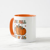 Ich Liebe fällt am meisten - Kürbiskuchen im Herbs Tasse (Vorderseite Links)