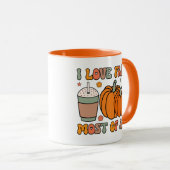 Ich Liebe fällt am meisten - Kürbiskuchen im Herbs Tasse (VorderseiteRechts)