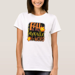 Ich Liebe fällt mein Liebling von Word Retro Pumpk T-Shirt