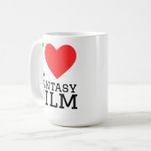 Ich liebe Fantasy-Film Kaffeetasse (Vorderseite Links)