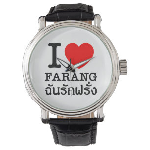 Ich liebe Farang Armbanduhr