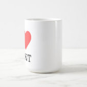 Ich liebe Farbe Kaffeetasse (Mittel)