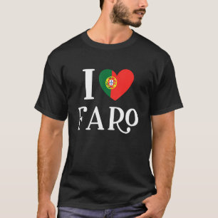 Ich liebe Faro Portugal Herzflagge_1 T-Shirt