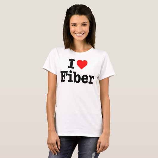 "ICH LIEBE-FASER " T-Shirt (Vorne ganz)