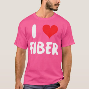 Ich liebe Fasern - Herz - Stricken Stricken Häkeln T-Shirt