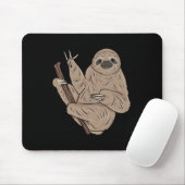 Ich liebe Faultier ASL-Handgeste Gehörloser Hörver Mousepad (Mit Mouse)
