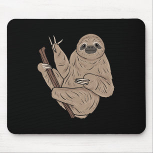Ich liebe Faultier ASL-Handgeste Gehörloser Hörver Mousepad