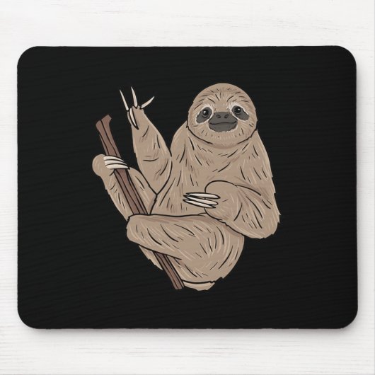 Ich liebe Faultier ASL-Handgeste Gehörloser Hörver Mousepad (Vorne)