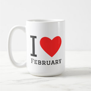 Ich liebe Februar Kaffeetasse