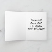 ICH LIEBE FEIERE "IHR GEBURTSTAG" KARTE (Innenseite)