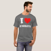 Ich liebe Femboy-Geschenk T-Shirt (Vorne ganz)