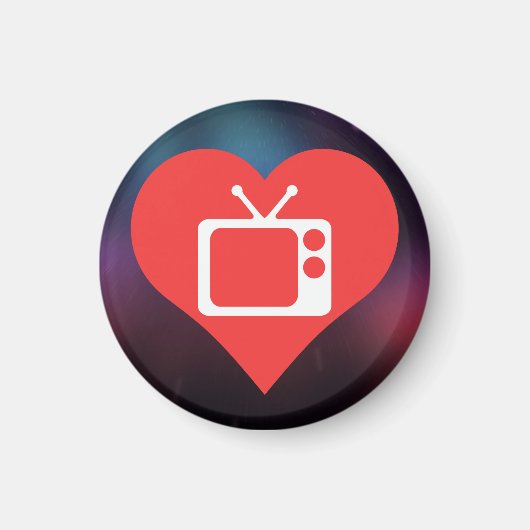 Ich Liebe Fernsehantennen modern Magnet (Vorne)