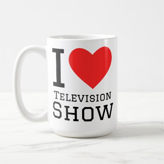 Ich liebe Fernsehshow Kaffeetasse (Links)