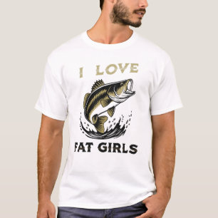 Ich liebe fette Mädchen Angel T-Shirt – Lustiges A