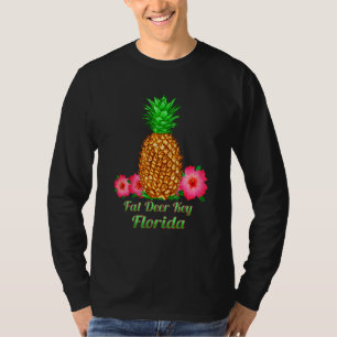 Ich liebe fettes Reh Schlüssel Florida Fl Ananas F T-Shirt