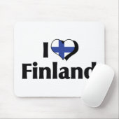 Ich liebe Finnland-Flagge Mousepad (Mit Mouse)