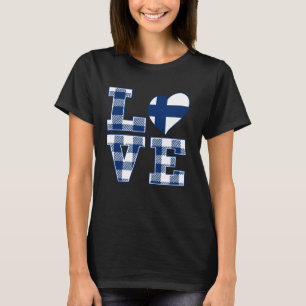 Ich Liebe Finnland stolz auf finnische Flagge Er T-Shirt