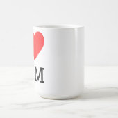 Ich liebe Fitnessstudio Kaffeetasse (Mittel)