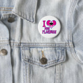 Ich liebe Flamingos Button (Beispiel)
