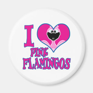 Ich liebe Flamingos Magnet