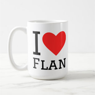 Ich liebe Flan Kaffeetasse