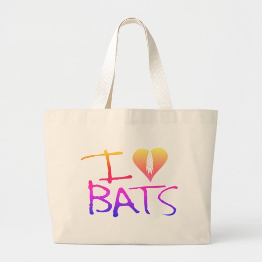 Ich Liebe Fledermäuse Tasche (Vorne)